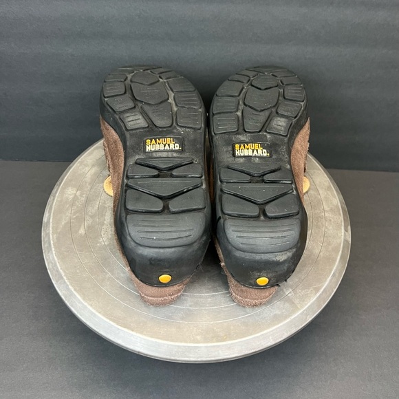 Samuel Hubbard Mens Size 10W Free Spirit Slip On Driver Moc Brown Suede 2121 - Picture 5 of 9